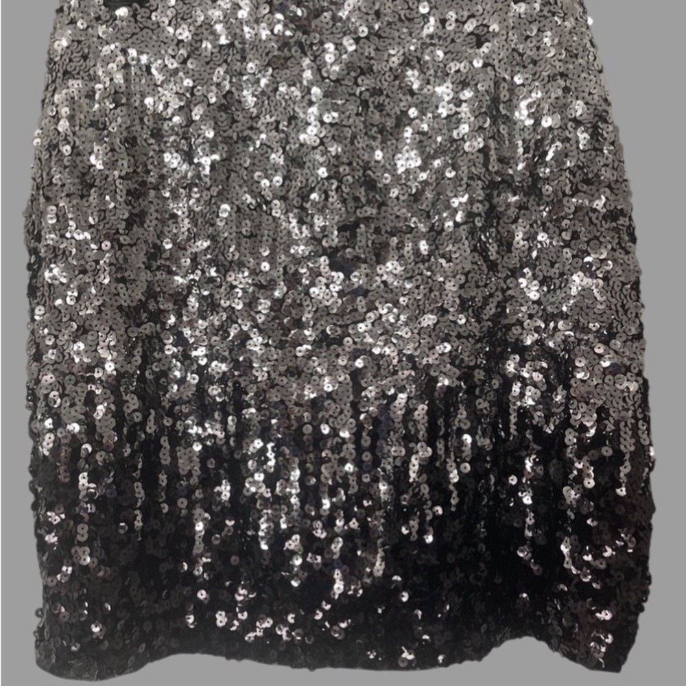 Sequin Black and Silver Skirt